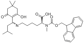 CAS 登录号：1173996-67-2, (2S)-6-{[1-(4,4-二甲基-2,6-二氧代环己基亚基)-3-甲基丁基]氨基}-2-({[(9H-芴-9-基)甲氧基]羰基}(甲基)氨基)己酸