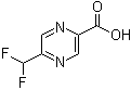 structure of CAS# 1174321-06-2, 5-Difluoromethylpyrazine-2-carboxylic acid