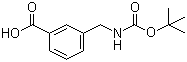 structure of CAS# 117445-22-4, 3-(N-Boc-氨甲基)苯甲酸