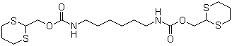 CAS # 1175242-02-0, N,N'-1,6-Hexanediylbiscarbamic acid bis(1,3-dithian-2-ylmethyl)ester