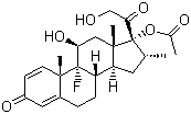 structure of CAS# 1177-87-3, Dexamethasone-17-acetate