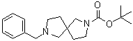 7-(Phenylmethyl)-2,7-diazaspiro[4.4]nonane-2-carboxylic acid 1,1-dimethylethyl ester molecular structure (CAS 1177266-41-9)
