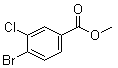 CAS # 117738-74-6, 4-Bromo-3-chlorobenzoic acid methyl ester, Methyl 4-bromo-3-chlorobenzoate