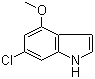 structure of CAS# 117970-23-7, 6-Chloro-4-methoxyindole