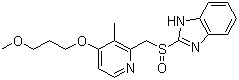 structure of CAS# 117976-89-3, Rabeprazole
