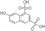 structure of CAS# 118-32-1, 7-Hydroxynaphthalene-1,3-disulfonic acid