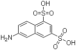 structure of CAS# 118-33-2, 2-Naphthylamine-5,7-disulfonic acid