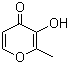 structure of CAS# 118-71-8, 3-Hydroxy-2-methyl-4-pyrone