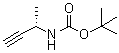 ((1S)-1-甲基-2-丙炔-1-基)氨基甲酸叔丁酯分子结构 (CAS 118080-79-8)