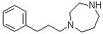 Hexahydro-1-(3-phenylpropyl)-1H-1,4-diazepine molecular structure (CAS 118157-05-4)