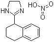 CAS # 118201-38-0, Tetrahydrozoline nitrate, Tetryzolin nitrate, 4,5-Dihydro-2-(1,2,3,4-tetrahydro-1-naphthalenyl)-1H-imidazole mononitrate