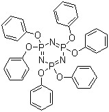 structure of CAS# 1184-10-7, 2,2,4,4,6,6-Hexahydro-2,2,4,4,6,6-hexaphenoxytriazatriphosphorine