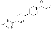 CAS # 1184174-06-8, 2-Chloro-1-[3,6-dihydro-4-[4-(1-methyl-1H-1,2,4-triazol-3-yl)phenyl]-1(2H)-pyridinyl]ethanone