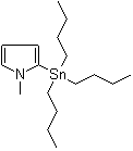 structure of CAS# 118486-97-8, 1-Methyl-2-(tributylstannanyl)-1H-pyrrole