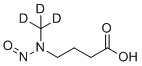 structure of CAS# 1184996-41-5, N-亚硝基-N-甲基-4-氨基丁酸-d3