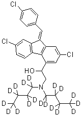 CAS # 1185240-53-2, DL-Benflumelol-d<sub>18</sub>