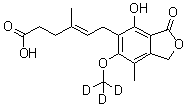 CAS # 1185242-90-3, Mycophenolic acid-d<sub>3</sub>