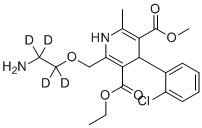 structure of CAS# 1185246-14-3, Amlodipine-d4