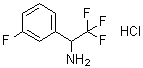 structure of CAS# 1185302-13-9, 3-氟-alpha-(三氟甲基)苯甲胺盐酸盐
