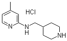 structure of CAS# 1185306-92-6, 4-Methyl-N-(4-piperidinylmethyl)-2-pyridinamine hydrochloride