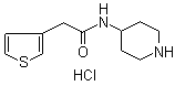 structure of CAS# 1185307-09-8, N-4-哌啶基-3-噻吩乙酰胺盐酸盐