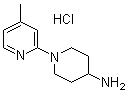 structure of CAS# 1185308-02-4, 1-(4-Methyl-2-pyridinyl)-4-piperidinamine hydrochloride
