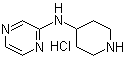 structure of CAS# 1185309-22-1, N-4-Piperidinyl-2-pyrazinamine hydrochloride