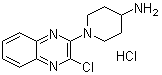 1-(3-Chloro-2-quinoxalinyl)-4-piperidinamine hydrochloride molecular structure (CAS 1185309-53-8)