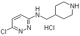CAS 登录号：1185309-61-8, 6-氯-N-(4-哌啶基甲基)-3-哒嗪胺盐酸盐