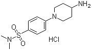 CAS 登录号：1185310-65-9, 4-(4-氨基-1-哌啶基)-N,N-二甲基苯磺酰胺盐酸盐