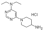 CAS 登录号：1185310-82-0, 6-(4-氨基-1-哌啶基)-N,N-二乙基-4-嘧啶胺盐酸盐