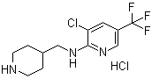 CAS # 1185311-09-4, 3-Chloro-N-(4-piperidinylmethyl)-5-(trifluoromethyl)-2-pyridinamine hydrochloride