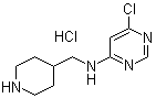 CAS 登录号：1185311-52-7, 6-氯-N-(4-哌啶基甲基)-4-嘧啶胺盐酸盐