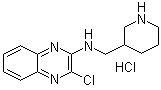 CAS 登录号：1185311-67-4, 3-氯-N-(3-哌啶基甲基)-2-喹喔啉胺盐酸盐