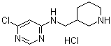 CAS 登录号：1185312-08-6, 6-氯-N-(3-哌啶基甲基)-4-嘧啶胺盐酸盐