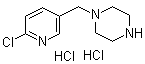 structure of CAS# 1185312-79-1, 1-[(6-氯-3-吡啶基)甲基]哌嗪盐酸盐