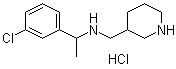 CAS 登录号：1185312-85-9, N-[1-(3-氯苯基)乙基]-3-哌啶甲胺盐酸盐