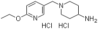 1-[(6-Ethoxy-3-pyridinyl)methyl]-4-piperidinamine hydrochloride molecular structure (CAS 1185313-35-2)
