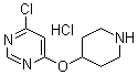 CAS 登录号：1185314-18-4, 4-氯-6-(4-哌啶基氧基)嘧啶盐酸盐
