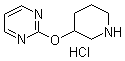 CAS # 1185316-04-4, 2-(3-Piperidinyloxy)pyrimidine hydrochloride
