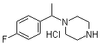 CAS 登录号：1185317-19-4, 1-[1-(4-氟苯基)乙基]哌嗪盐酸盐