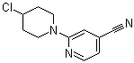 CAS 登录号：1185318-26-6, 2-(4-氯-1-哌啶基)-4-吡啶甲腈
