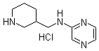 CAS # 1185319-35-0, N-(3-Piperidinylmethyl)-2-pyrazinamine hydrochloride
