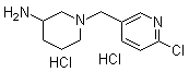 structure of CAS# 1185319-64-5, 1-[(6-氯-3-吡啶基)甲基]-3-哌啶胺盐酸盐