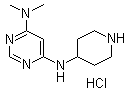 structure of CAS# 1185320-13-1, N4,N4-二甲基-N6-4-哌啶基-4,6-嘧啶二胺盐酸盐