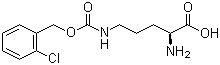 structure of CAS# 118553-99-4, N'-(2-Chlorobenzyloxycarbonyl)-L-ornithine