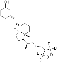 CAS 登录号：118584-54-6, 维生素 D3-d<sub>6</sub>