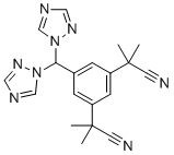 CAS # 1186102-55-5, Anastrozole Impurity 13, 5-[Bis(1H-1,2,4-triazol-1-yl)methyl]-a1,a1,a3,a3-tetramethyl-1,3-benzenediacetonitrile