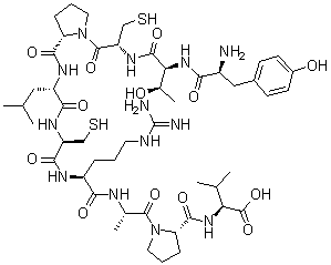 CAS 登录号：1186213-87-5, L-酪氨酰-L-苏氨酰-L-半胱氨酰-L-脯氨酰-L-亮氨酰-L-半胱氨酰-L-精氨酰-L-丙氨酰-L-脯氨酰-L-缬氨酸