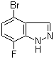 structure of CAS# 1186334-63-3, 4-Bromo-7-fluoro-1H-indazole